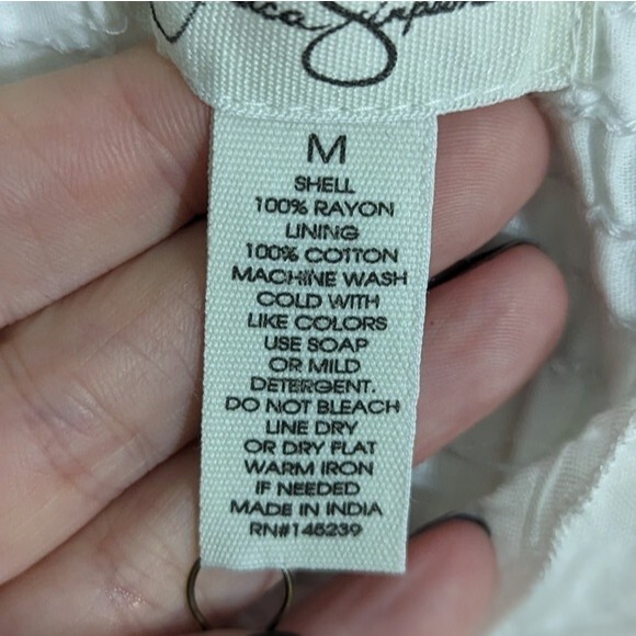 NWT - Jessica Simpson White Eyelet Summer Sun Maxi Dress - Picture 2 of 4